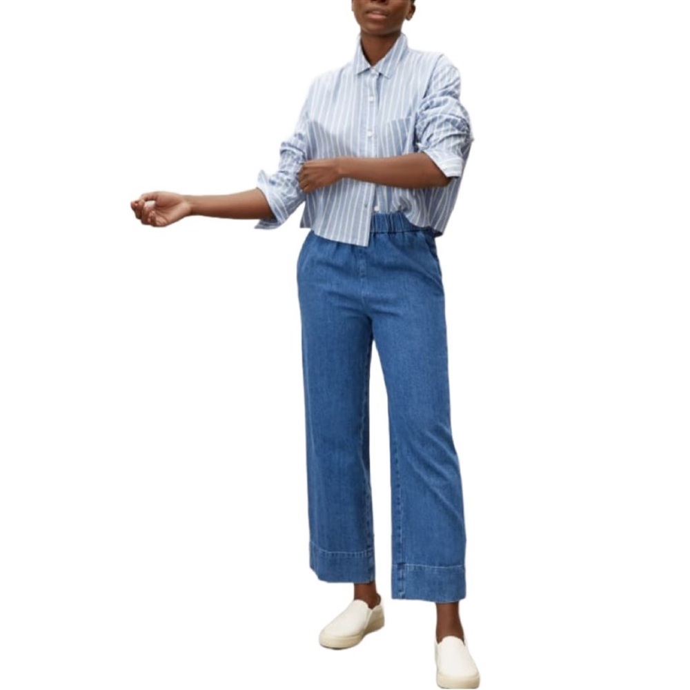 Everlane The Easy Jean Pull On Organic Cotton Jeans Women’s Size 0 - Picture 2 of 14